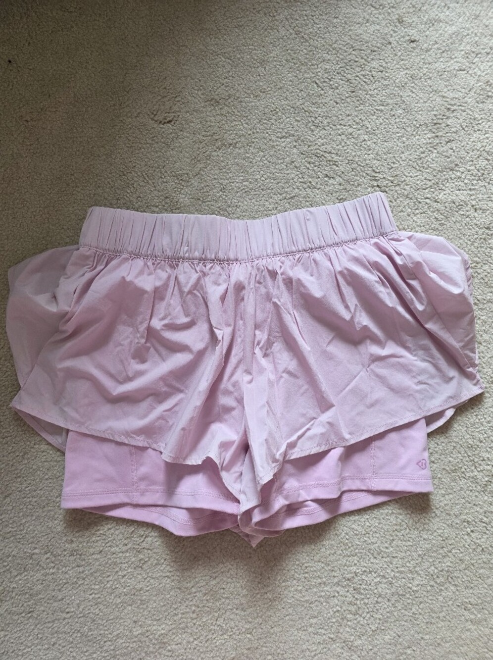 Pink Ruffle Blogilates Shorts